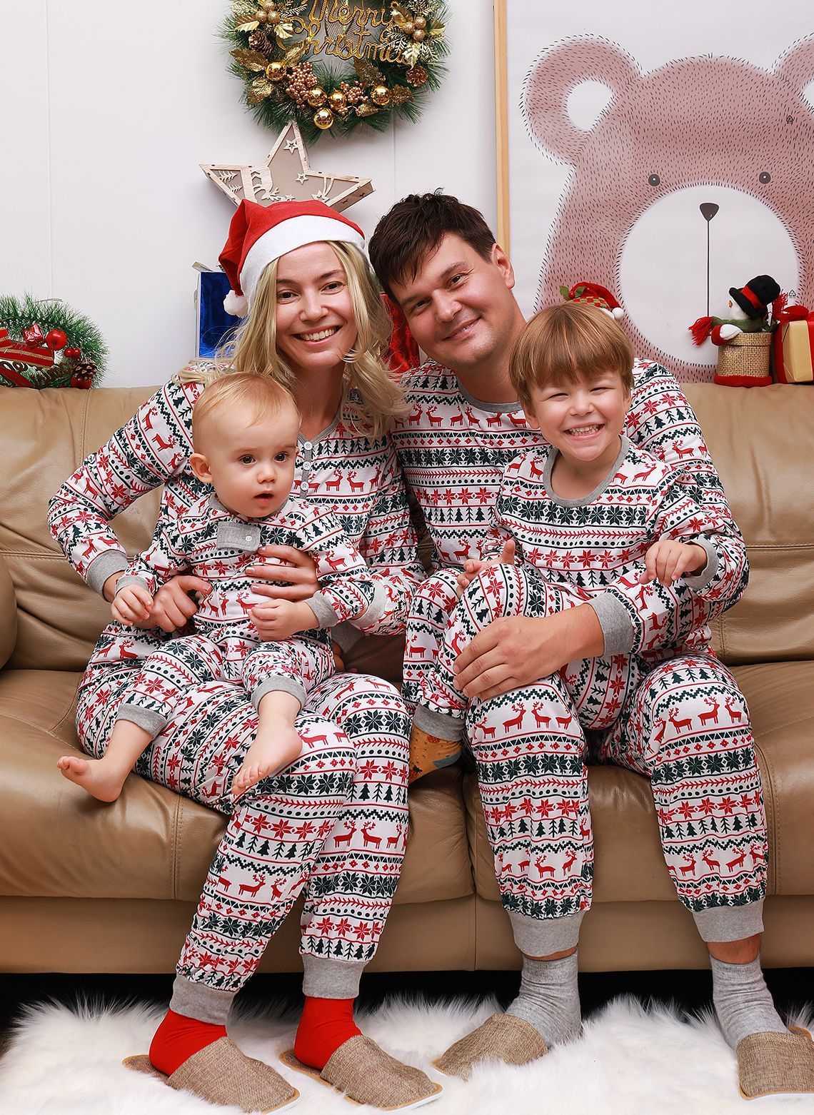 Matching Christmas Pajamas – Family Set for Mom, Dad, Kids & Baby