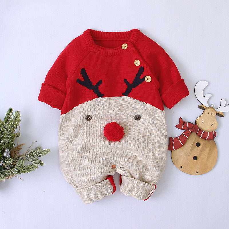 Baby Jumpsuit – Double Breasted Christmas Theme