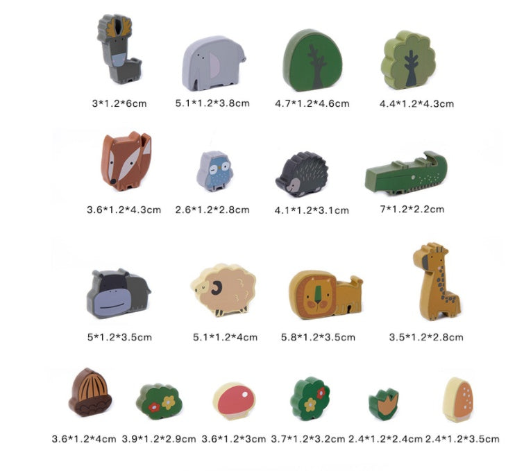 Balance Building Blocks with Animals – Wooden Toy for Early Learning