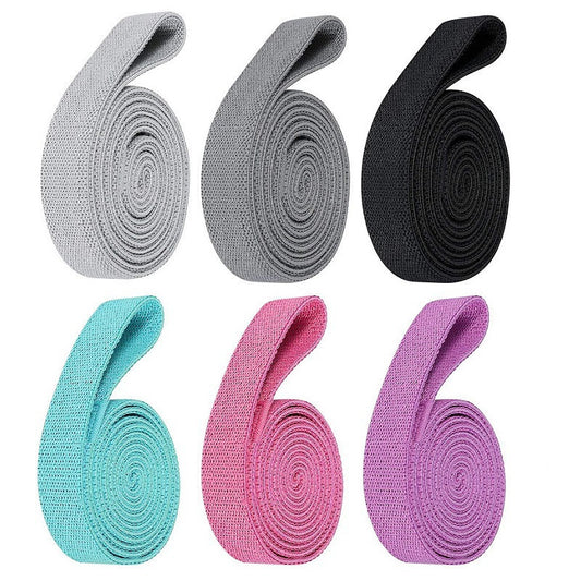 2m Träningsband i tyg – motståndsband i flera styrkor och färger