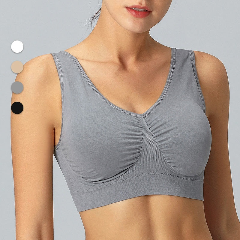 Seamless Sports Bra with Double Support - 2XL