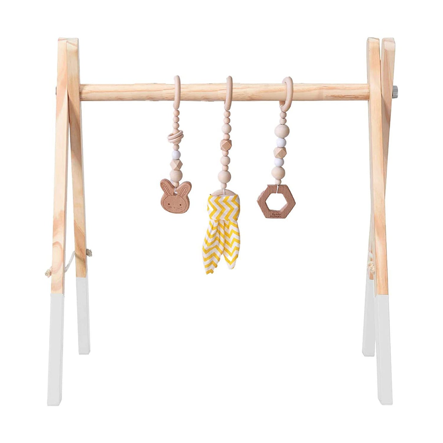 Wooden baby gym for infants
