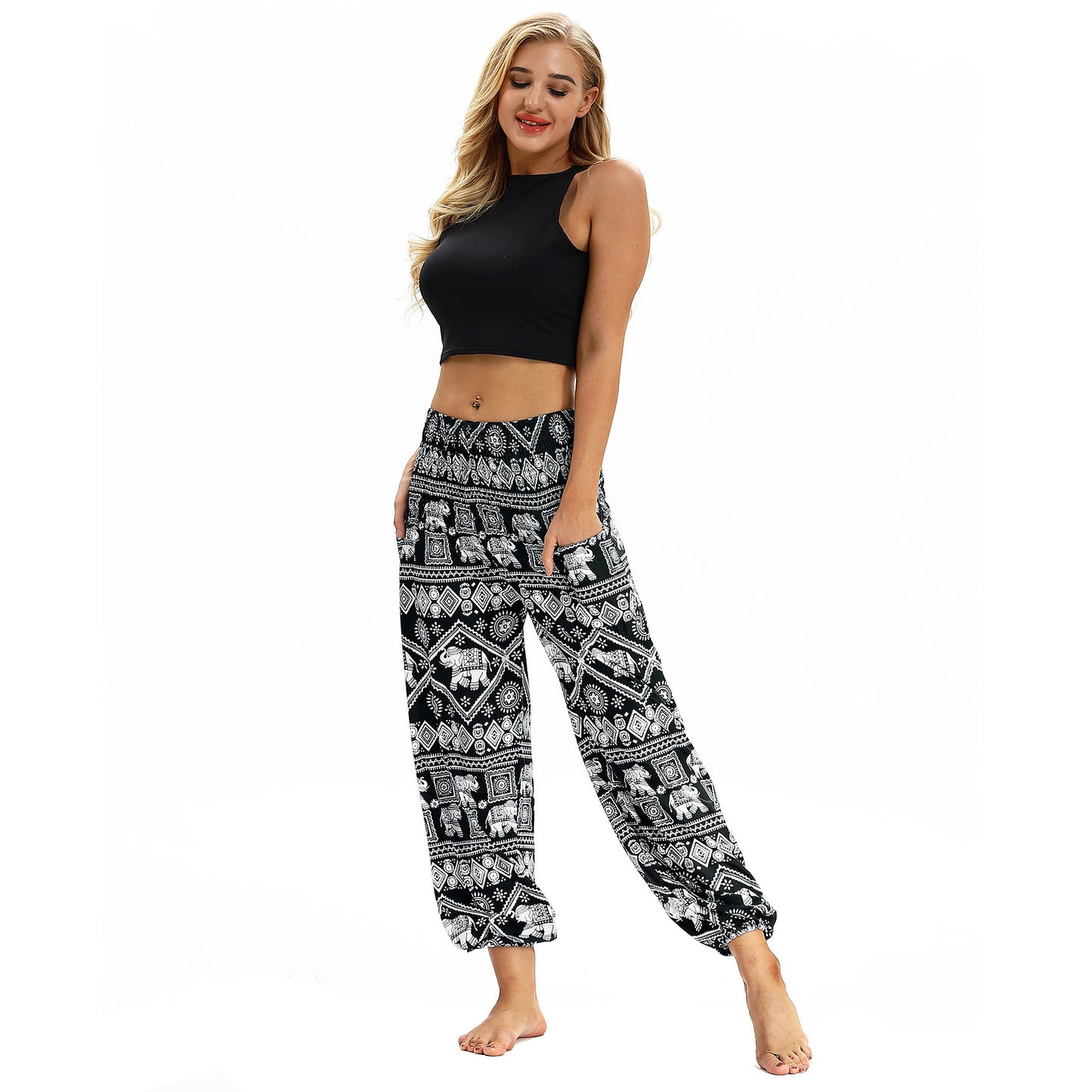 Elegant and airy pants for dance and yoga