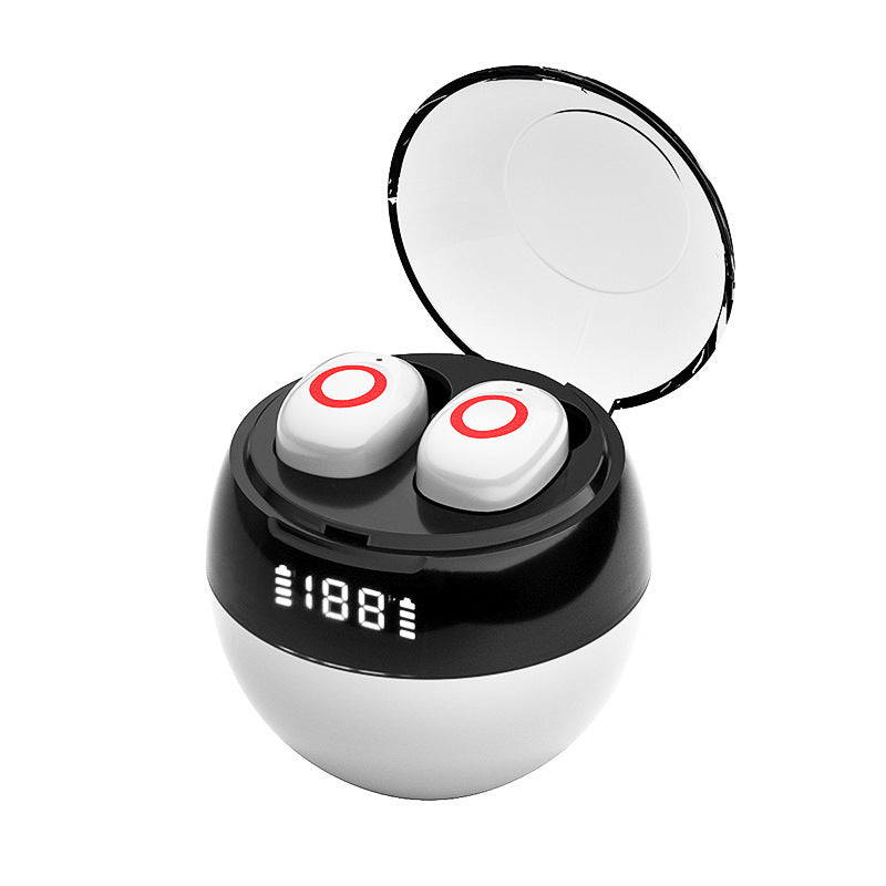 TWS Bluetooth-hörlurar – söt bollform med LED-batteridisplay