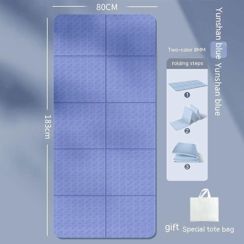 Vikbar yogamatta – portabel tränings- och vilomatta