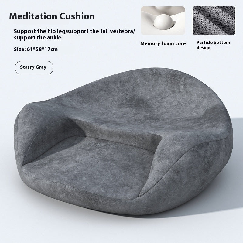 Ergonomisk Meditationskudde i Konstläder med Memory Foam