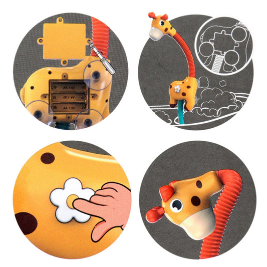 Elektrisk badleksak – giraff-dusch för barn