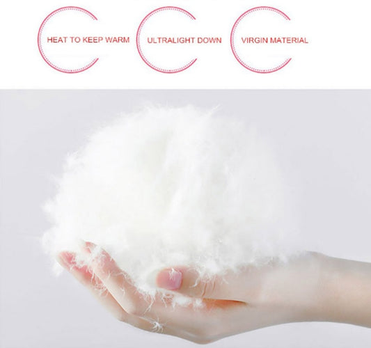 Lång lättviktsdunjacka för kvinnor – Plus Size upp till 6XL