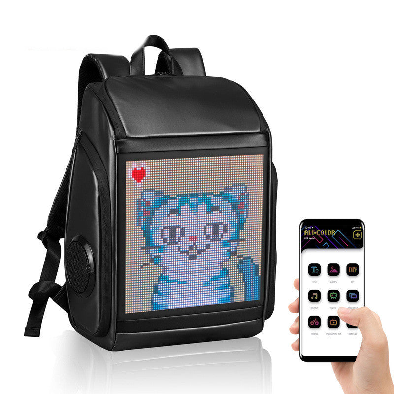LED-ryggsäck med inbyggd Bluetooth-högtalare