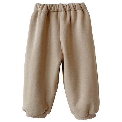 Raka unisex barnbyxor med elastisk midja