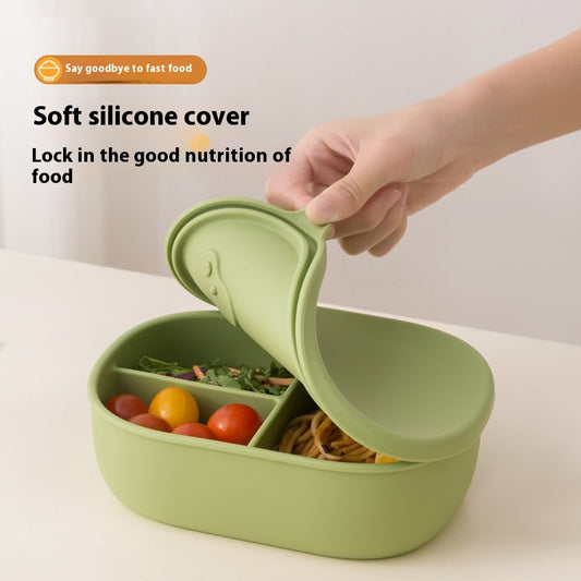 Silikonmatlåda med tät förslutning – mikrovågssäker och perfekt för vardagen