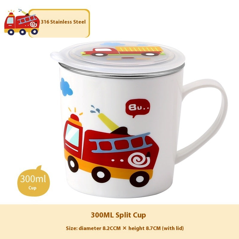 Lunchlåda i 316 rostfritt stål – söt bilmodell i flera storlekar och fack