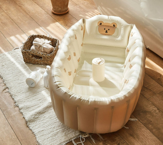 Uppblåsbar badbalja för barn – söt design för inomhusbad och lek