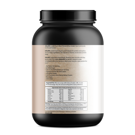 Pure Whey Isolate – 100% vassleisolat med 25 g protein (Chocolate)