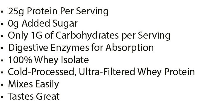 Pure Whey Isolate – 100% vassleisolat med 25 g protein (Chocolate)