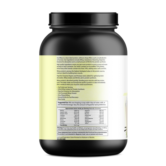 Absolute Whey Vanilla – 25 g ultrafiltrerat vassleprotein per portion