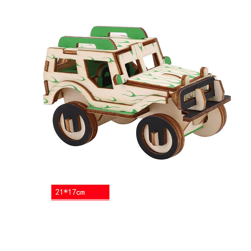 New Wooden Three-dimensional Puzzle DIY Creative Children's Toys
