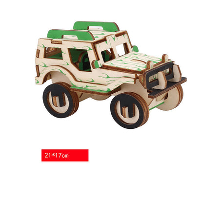New Wooden Three-dimensional Puzzle DIY Creative Children's Toys