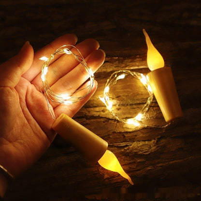 LED Flaskljus med Kork – Ljusslinga för Dekoration