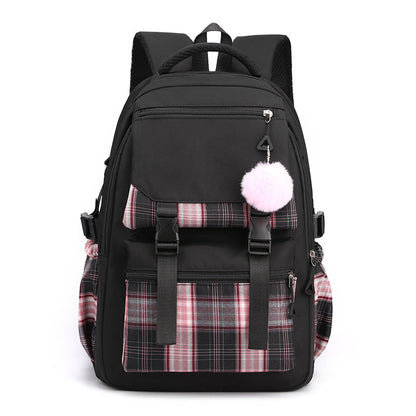 Waterproof nylon school backpack - for middle and high school