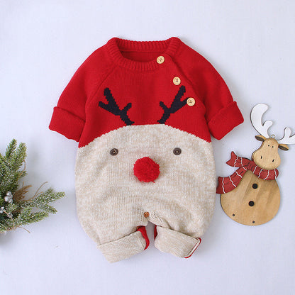 Baby Jumpsuit – Double Breasted Christmas Theme