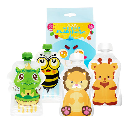 Food bag for fruit puree and homemade baby food