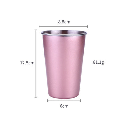 Mugg i rostfritt stål 304 – 500 ml färgad design