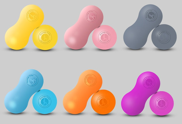Massageboll i Silikon, Jordnötsformad för Rygg, Ben & Axlar
