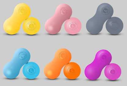Massageboll i Silikon, Jordnötsformad för Rygg, Ben & Axlar