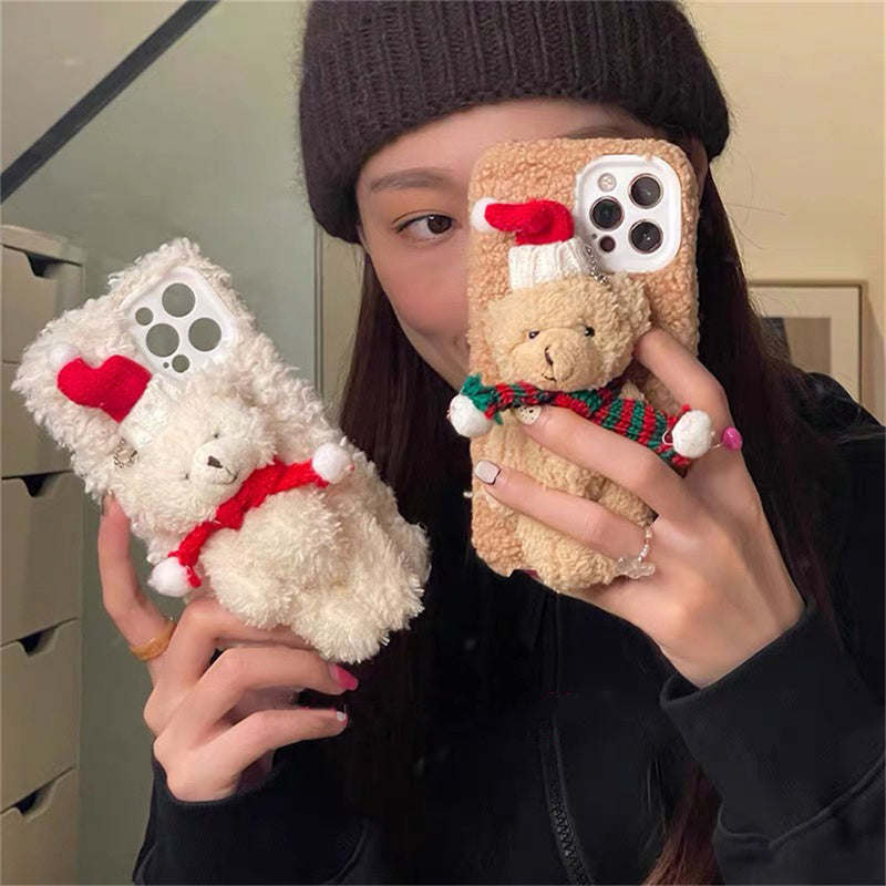 Mobile Case with Plush Bear – Soft &amp; Protective Mobile Case