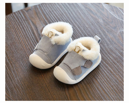 Winter slippers for toddlers – warm and non-slip velvet shoes