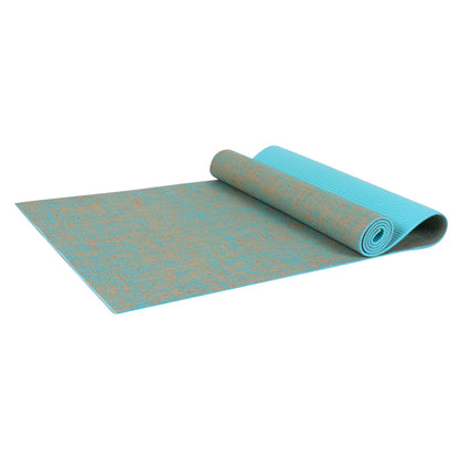 A premium yoga mat in linen and PVC – non-slip &amp; environmentally friendly