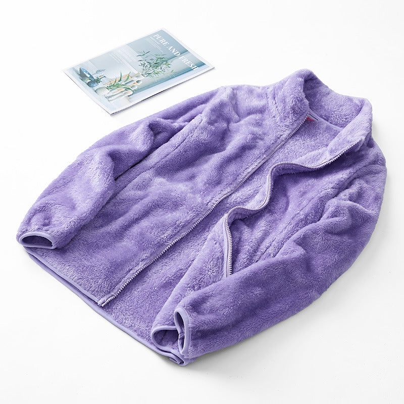 Dubbel­sidad vinterjacka i korallfleece – unisex par-modell