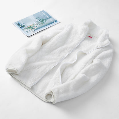 Dubbel­sidad vinterjacka i korallfleece – unisex par-modell