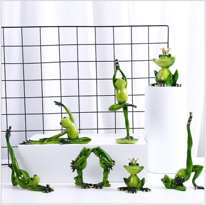 Yogasymbol kärlek i grön resin – handmålad hängande dekoration