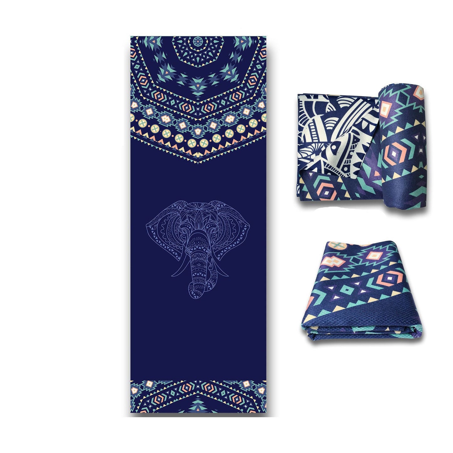 Microfiber Yoga Mat – Non-Slip &amp; Absorbent for Yoga &amp; Exercise