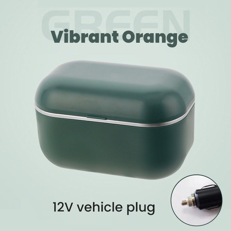 Elektrisk Uppvärmningsbar Lunchlåda i Rostfritt Stål – Plug-in Isolerad | Portabel Matlåda