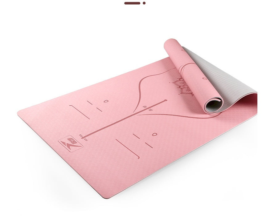 Thick and wide TPE yoga mat good for beginners