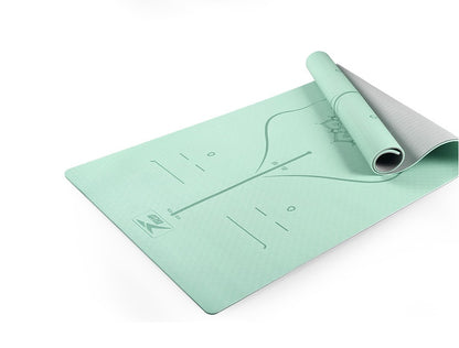 Thick and wide TPE yoga mat good for beginners