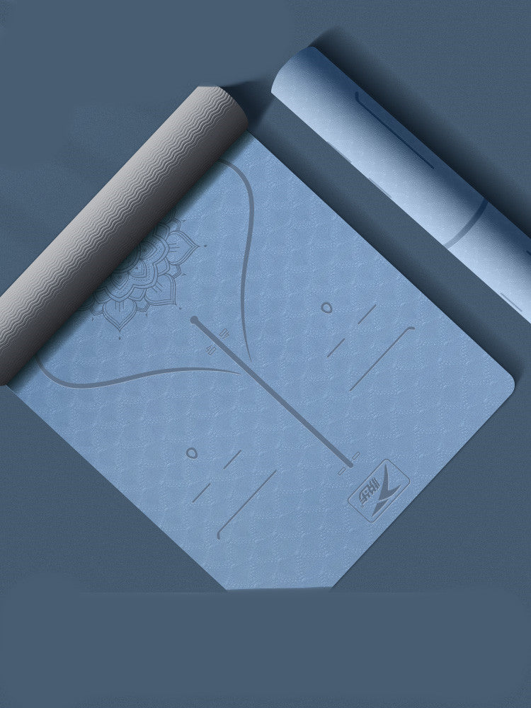 Thick and wide TPE yoga mat good for beginners