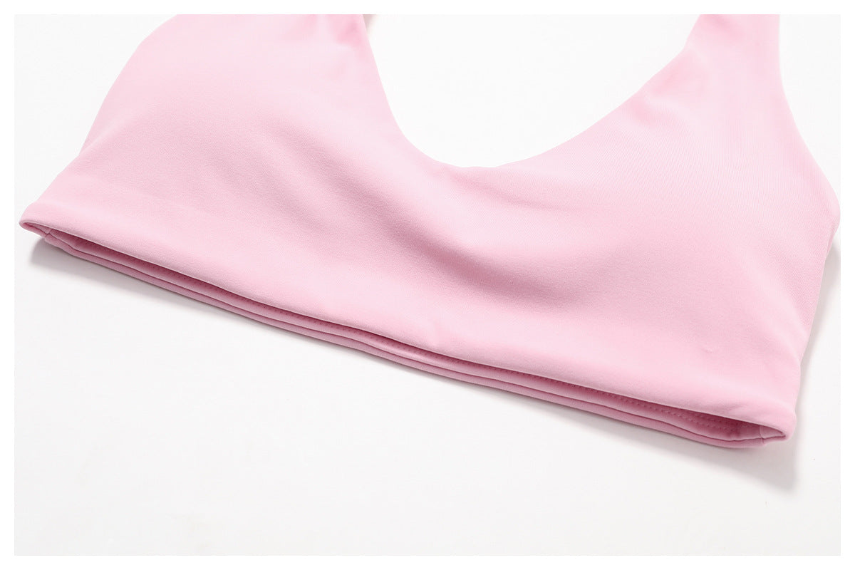 Stylish sports bra with support and comfort