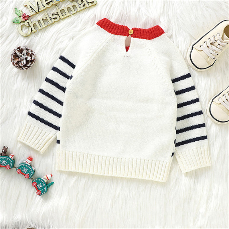 Christmas sweater for baby – cute knitted Santa sweater 