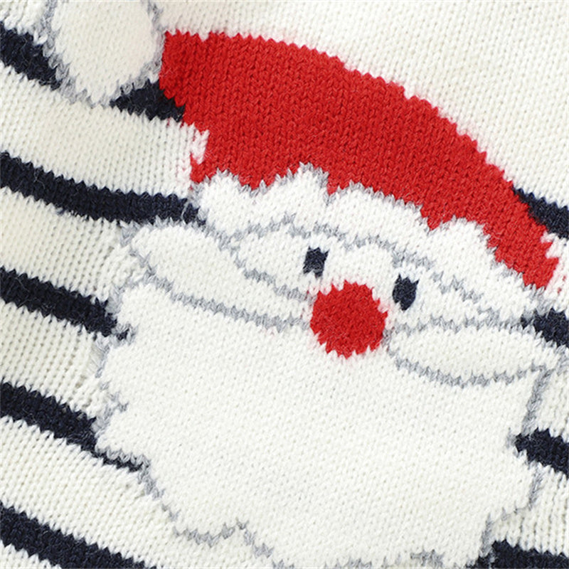 Christmas sweater for baby – cute knitted Santa sweater 