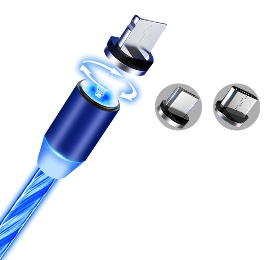 Luminous LED Magnetic Charging Cable – Apple, Android and Type-C