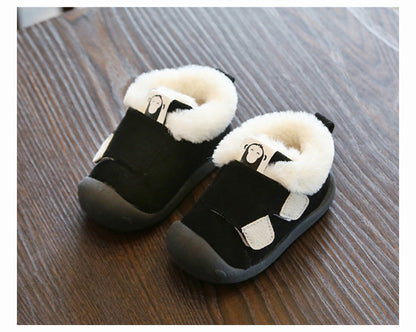 Winter slippers for toddlers – warm and non-slip velvet shoes