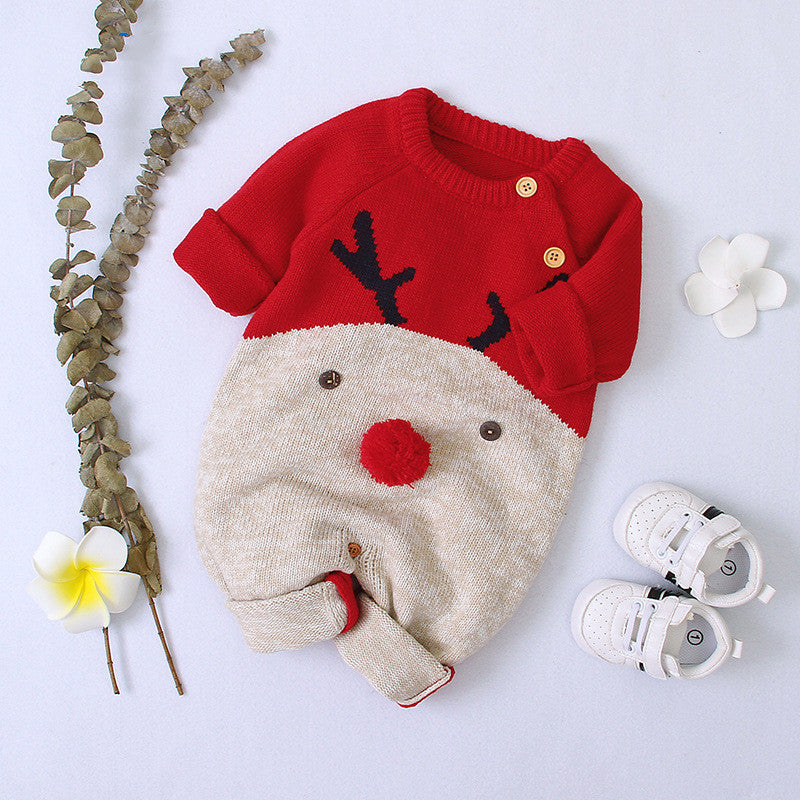 Baby Jumpsuit – Double Breasted Christmas Theme
