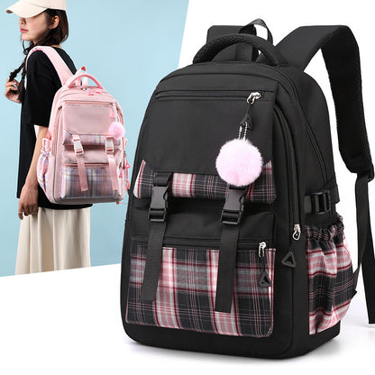 Waterproof nylon school backpack - for middle and high school