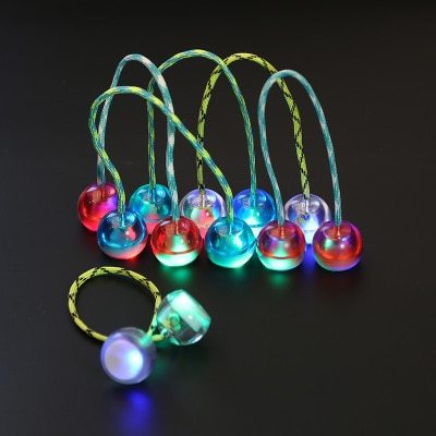 LED Yo-Yo Fingerboll – färgglad stressboll med ljus