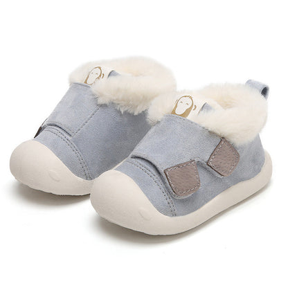 Winter slippers for toddlers – warm and non-slip velvet shoes