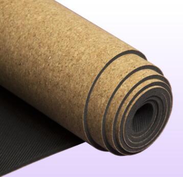 Yoga mat made of natural cork and natural rubber – non-slip &amp; environmentally friendly 5 mm 